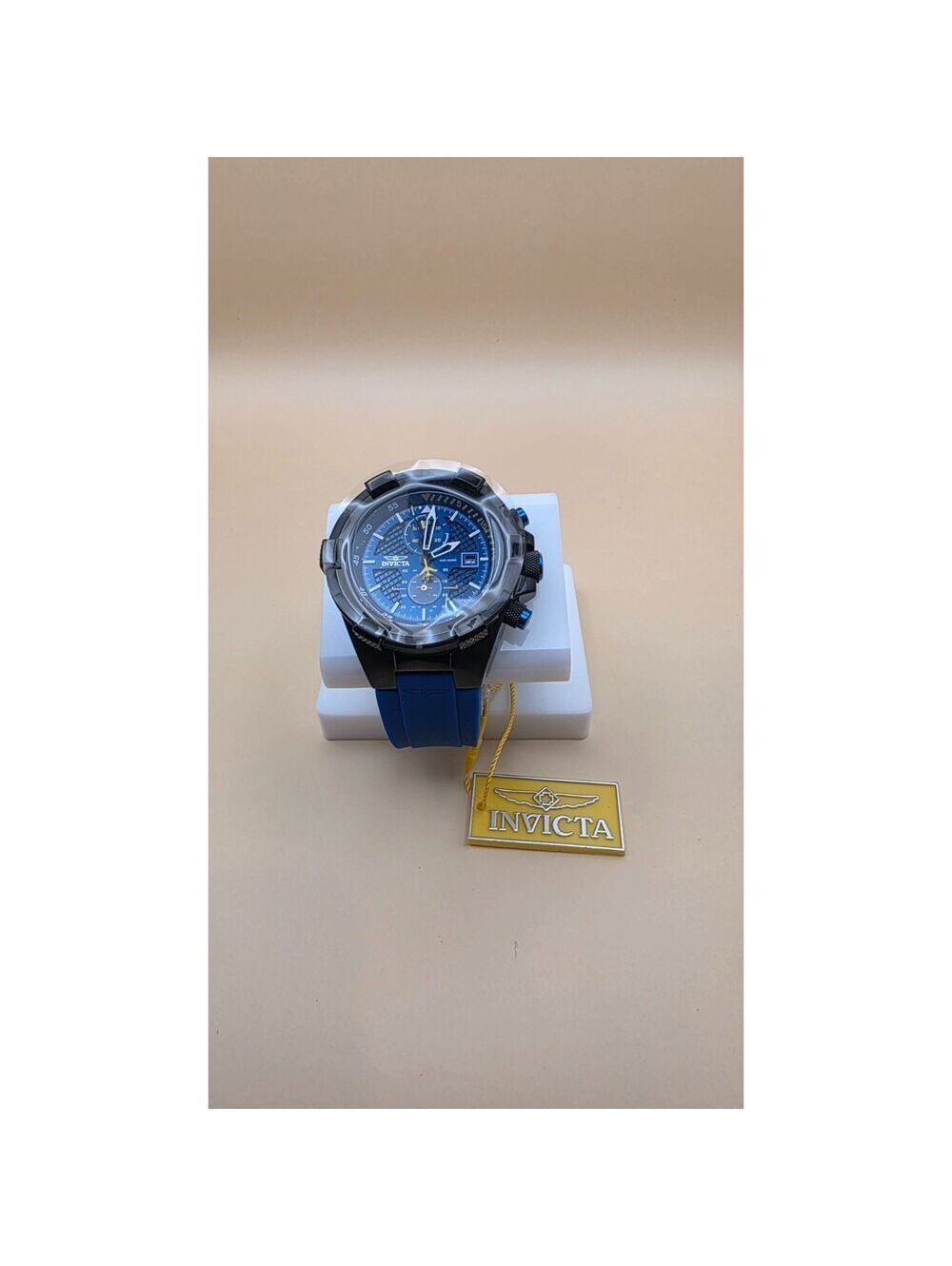 Invicta Aviator Jetframe 44mm Men's Watch Blue Chronograph,